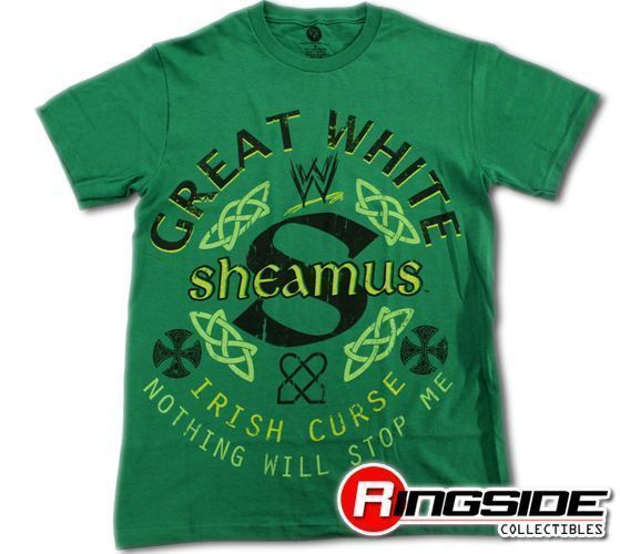 Sheamus Irish Curse Green Wwe Official Wrestling T Shirt Adult