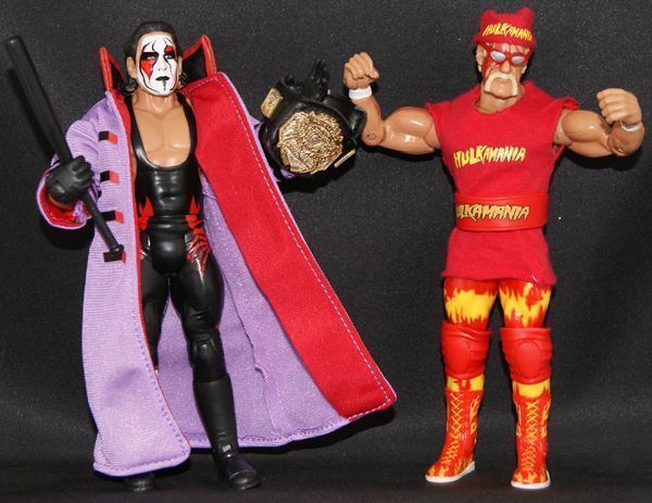 icons of wrestling hulk hogan sting ringside exclusive loose figures