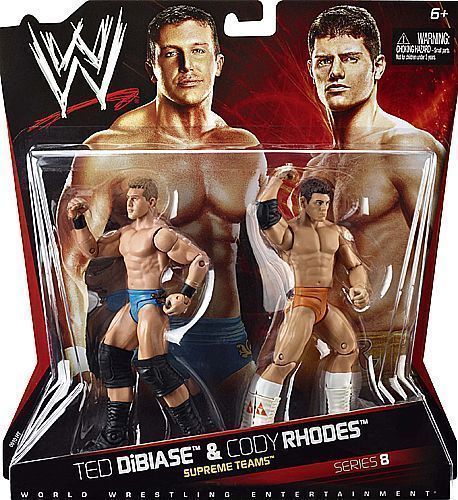 TED DIBIASE & CODY RHODES WWE 2 PACKS 8 MATTEL FIGURES  