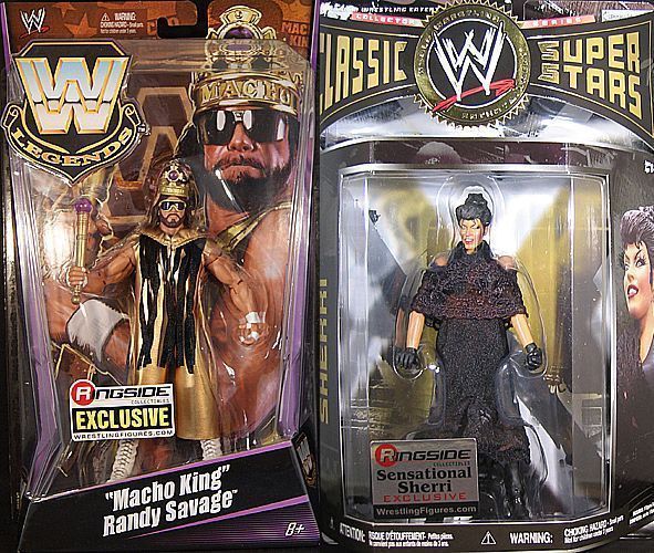 MACHO KING & SHERRI RINGSIDE EXCLUSIVES   WWE PACKAGE DEAL TOY 