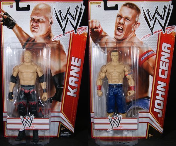 KANE & JOHN CENA (SERIES 15) WWE PACKAGE DEAL MATTEL TOY WRESTLING