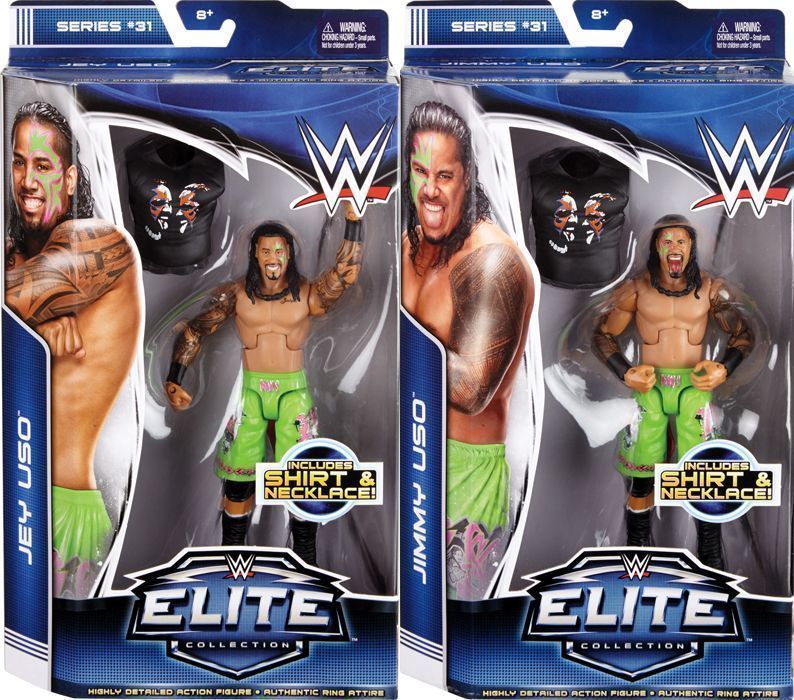 Package Deal - WWE Elite 31 (Jimmy & Jey Uso) Mattel Toy Wrestling ...