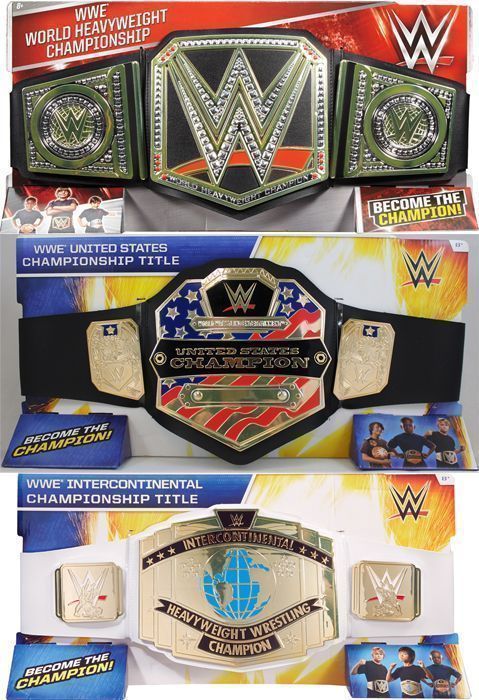 Package Deal - WWE Toy Wrestling Belts (World Heavyweight, United ...