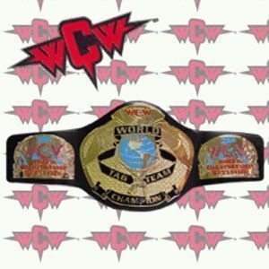 WCW TAG TEAM CHAMPIONSHIP MINI REPLICA WRESTLING BELT  