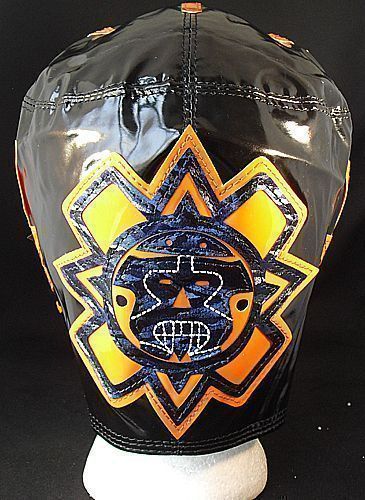   MYSTERIO   WWE BLACK & ORANGE KID SIZED REPLICA WRESTLING MASK  