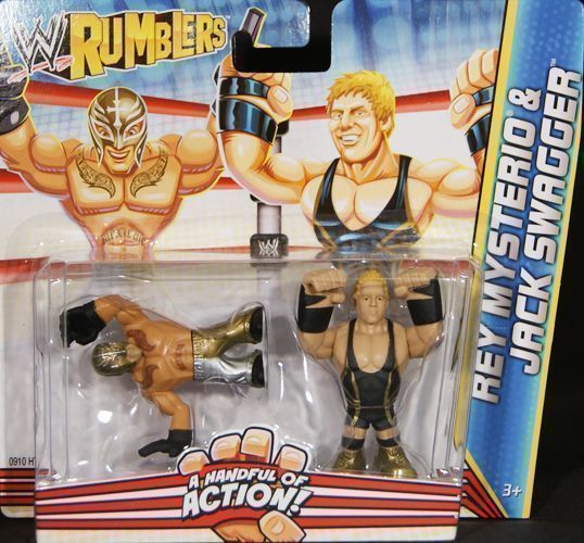   SWAGGER & REY MYSTERIO   WWE RUMBLERS TOY WRESTLING ACTION FIGURES