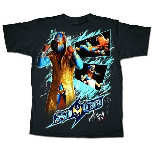 SIN CARA   FACELESS ONE WWE OFFICIAL T SHIRT KIDS SMALL S  