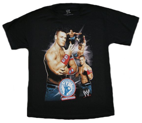 JOHN CENA - CENA COLLAGE WWE OFFICIAL WRESTLING T SHIRT KIDS XLARGE XL ...